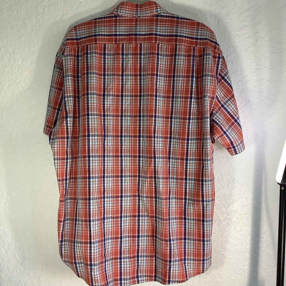 Men's Izod Short Sleeve Plaid Button Front Shirt Size XL/XG‎ - Picture 3 of 8